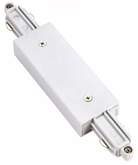 SLV Längsverbinder für 1-Phasen HV-Stromschiene weiß mit Einspeisemöglichkeit 143101
