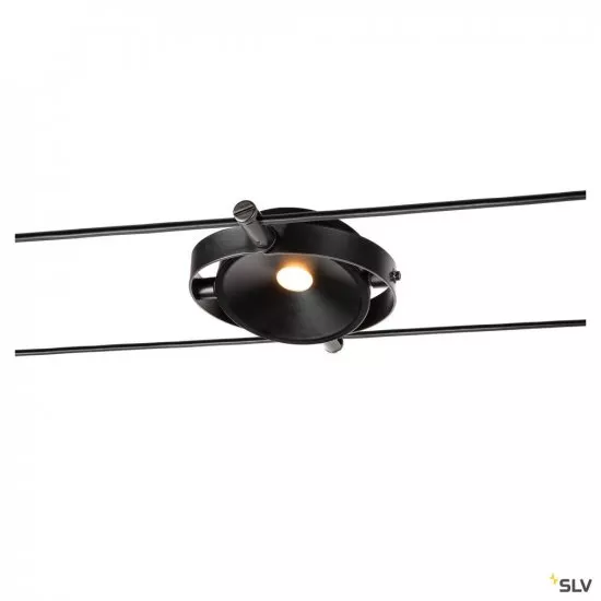 SLV Durno LED Seilleuchte für Tenseo Niedervolt-Seilsystem 2700K schwarz
