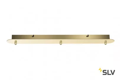 SLV Fitu 3er Deckenrosette lang soft gold inkl. Zugentlastung