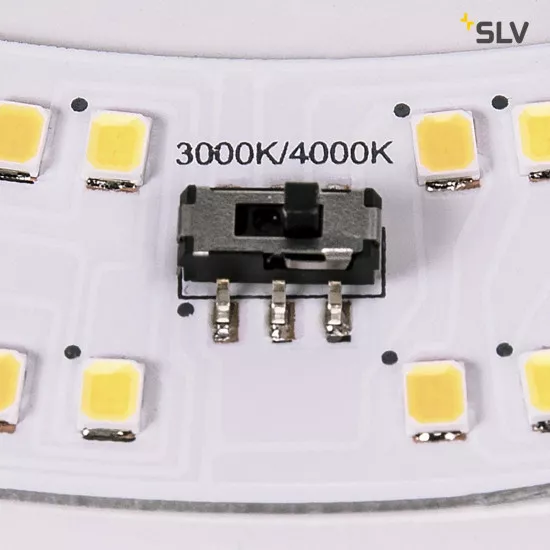 SLV Lipsy 30 Drum Wand- und Deckenaufbauleuchte weiß IP44 3000/4000K LED 15W