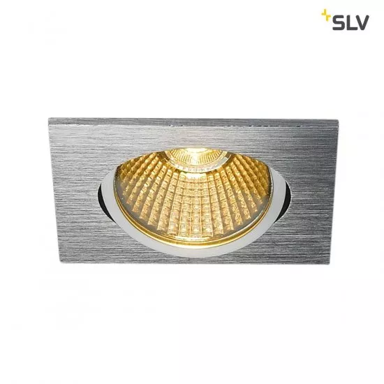 SLV New Tria eckig LED Deckeneinbauleuchte aluminium 1800-3000K 7,2W