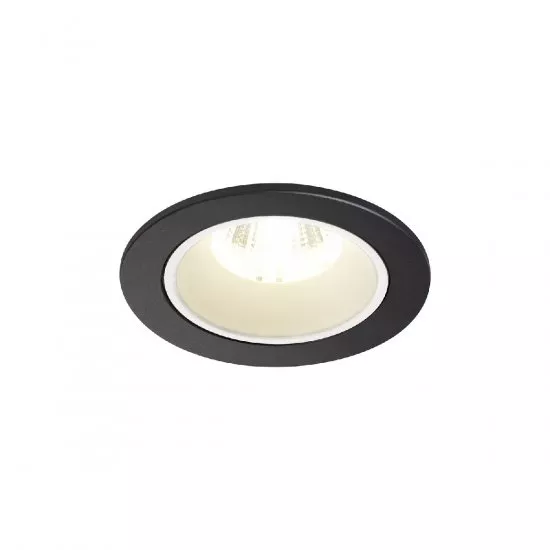 SLV Numinos DL S Deckeneinbauleuchte LED 8,6W 790lm 4000K 20° inkl. Blattfedern schwarz / weiß