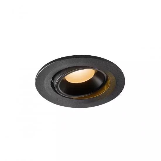 SLV Numinos Move S LED Deckeneinbauleuchte 8,6W 670lm 2700K 20° dreh- und schwenkbar schwarz/schwarz