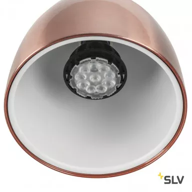 SLV Para Cone 14 QPAR51 3 Phasen System Leuchte kupfer/weiß