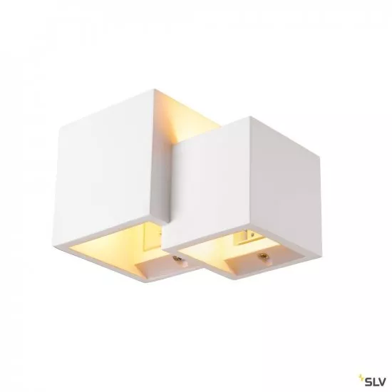 SLV Plastra Cubes Wandaufbauleuchte G9 weiß