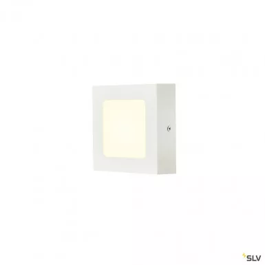 SLV Senser 12 CW Indoor LED Wand- und Deckenaufbauleuchte eckig weiß 4000K