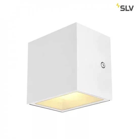 SLV Sitra Cube LED Outdoor Wandaufbauleuchte weiß IP44 3000K