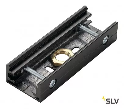 SLV Stoßstellenverbinder für Eutrac Hochvolt 3Phasen-Aufbauschiene M13-Gewinde schwarz