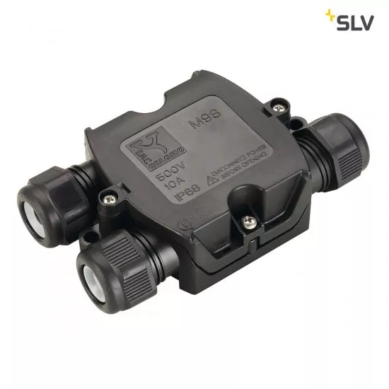 SLV T-Verbindungsbox schwarz IP68