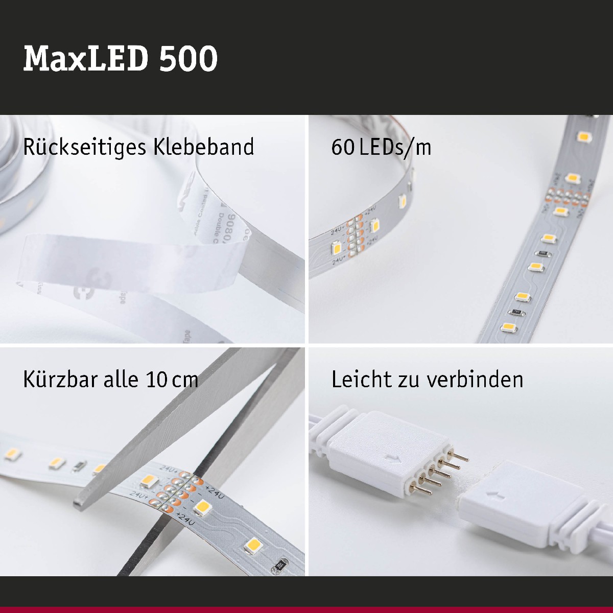 Paulmann 70566 MaxLED 500 LED Strip Tunable White 1m