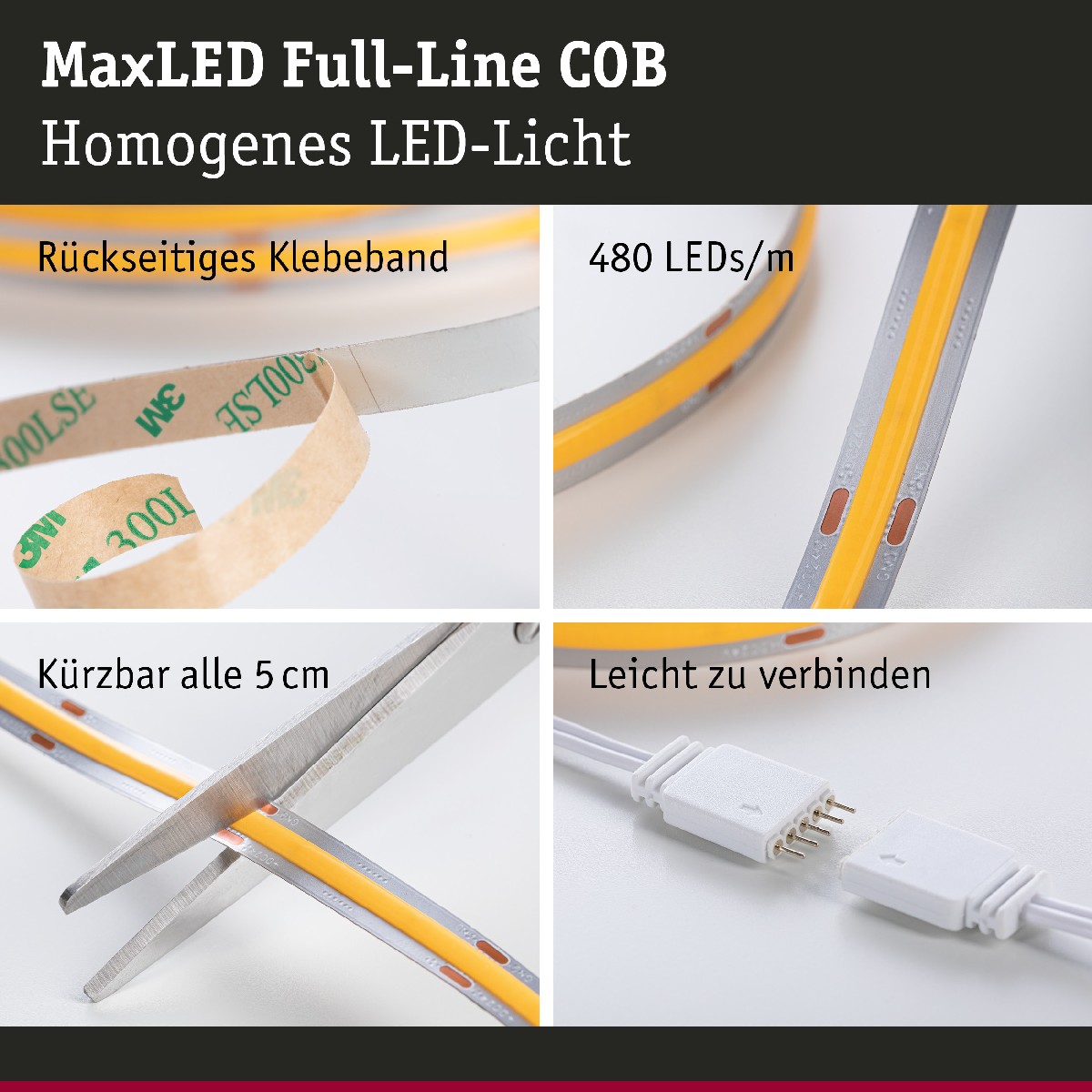 LED Paulmann MaxLED Basisset Full-Line 71046 COB Strip 500