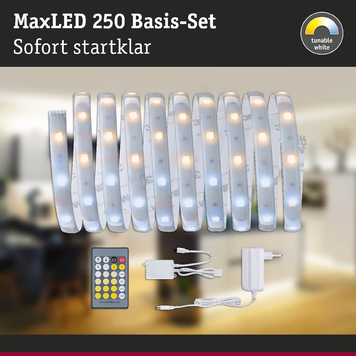 Tira LED RGBW 3 metros Basic Set MaxLED IP44 (20W) 