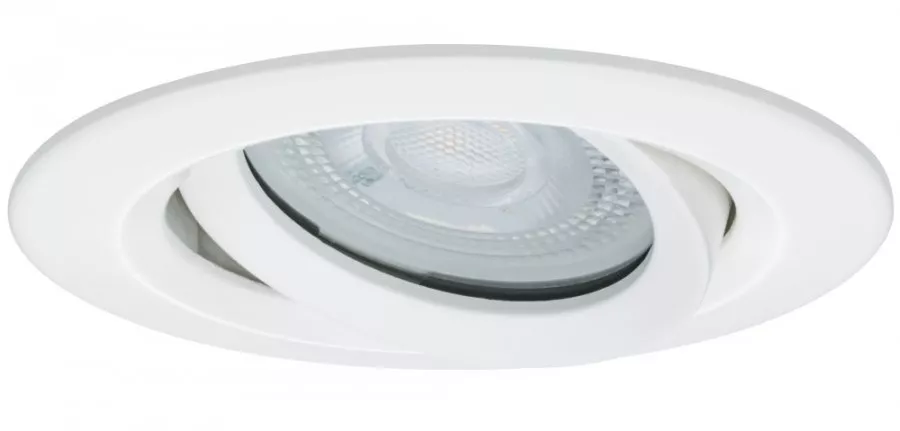 Paulmann 92897 Einbauleuchte LED Nova IP65 rund 7W GU10 Weiß 1er-Set schwenkbar