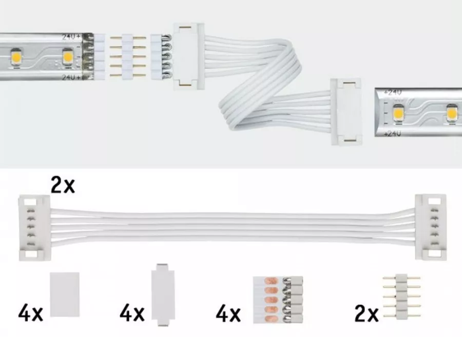 Paulmann 70919 MaxLED Universal Verbinder 2er-Pack Weiß