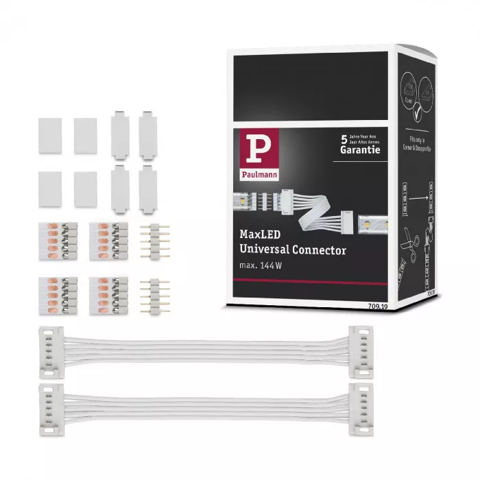 Paulmann 70919 MaxLED Universal Verbinder 2er-Pack Weiß