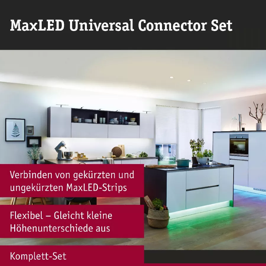 Paulmann 70919 MaxLED Universal Verbinder 2er-Pack Weiß