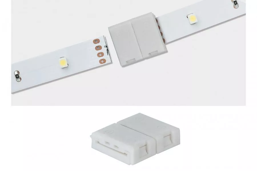 Paulmann 70489 YourLED ECO Clip-to-Clip Connector 2er Pack Weiß, Kunststoff