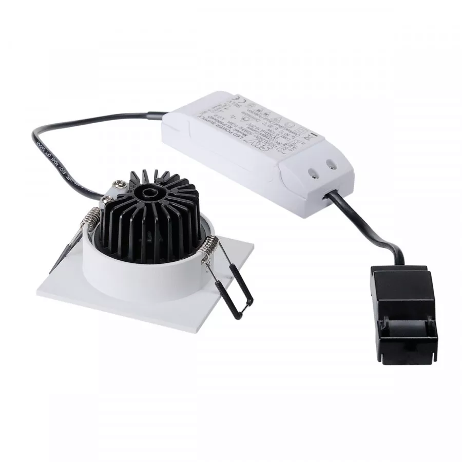 SLV PATTA-I Einbauleuchte LED 12W 3000K IP65 eckig weiß 114431