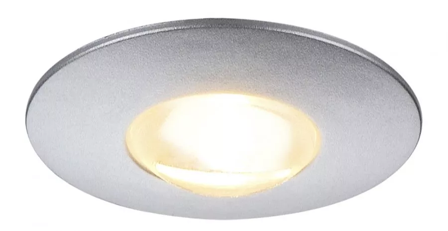 SLV DEKLED Einbauleuchte LED 1W 3000K rund silber metallic