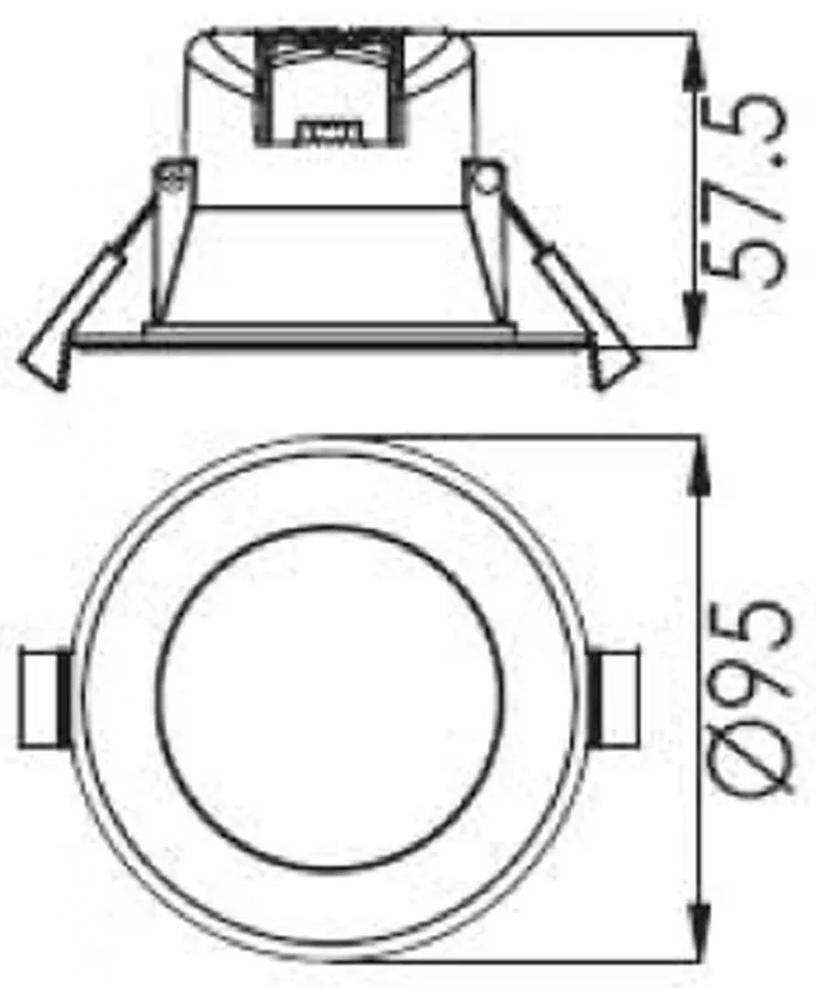 Deko-Light LED Deckeneinbauleuchte Acrux 68 230V 7W 630lm dimmbar 3000/4000/6000K 565362