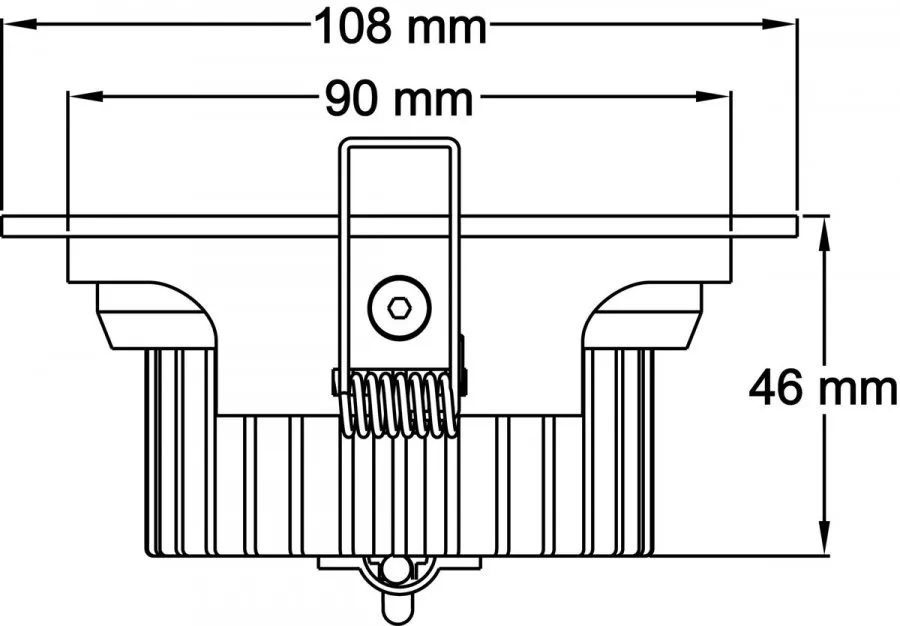 Deko-Light LED Deckeneinbauleuchte COB 95 10W 820lm dimmbar 3000K Silber 565070