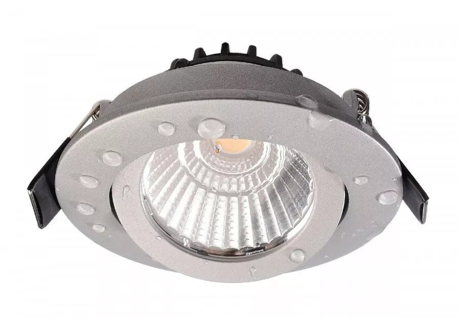 Deko-Light LED Deckeneinbauleuchte Dione IP44 8,5W 800lm dimmbar 4000K Silber 565399