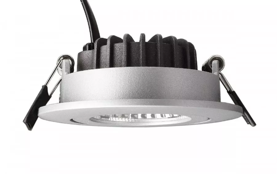 Deko-Light LED Deckeneinbauleuchte Dione IP44 8,5W 800lm dimmbar 4000K Silber 565399