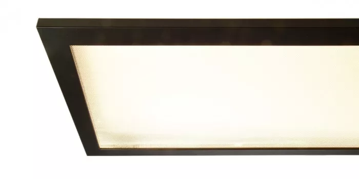 Deko-Light Pendelleuchte LED Panel transparent eckig 50 W 3000/4000 K Schwarz 342219