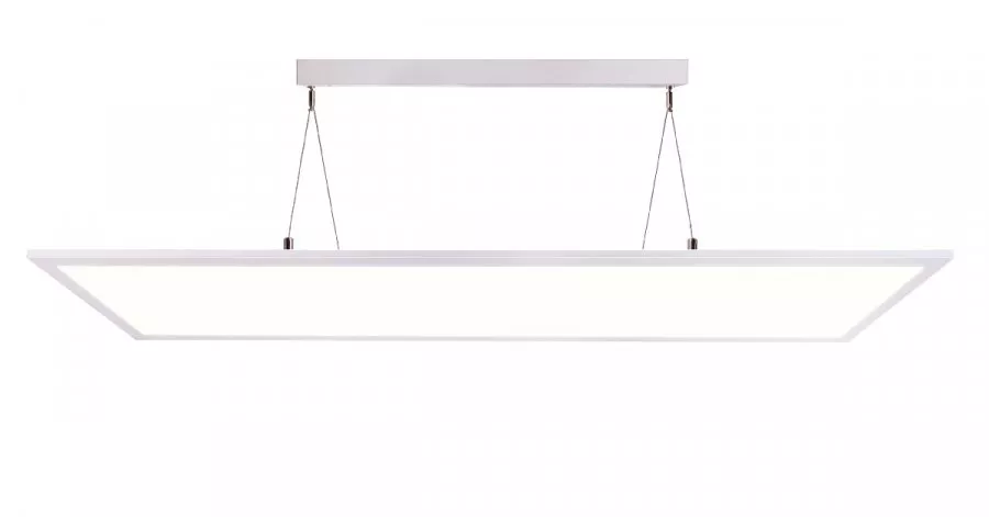 Deko-Light Pendelleuchte LED Panel transparent eckig 50 W 3000/4000 K Weiß 342221