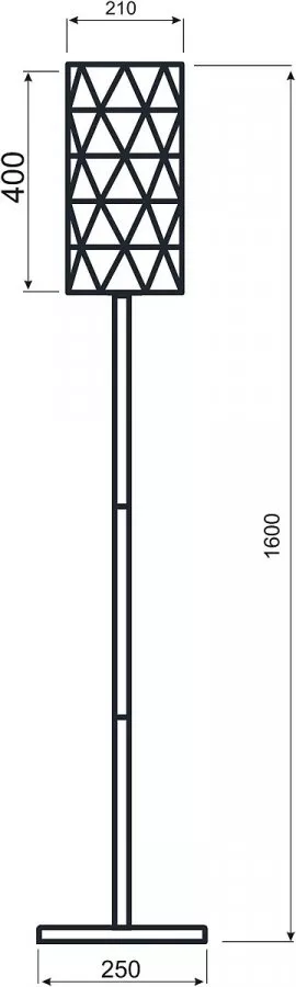 Deko-Light Stehleuchte Asterope linear 1x max. 40W E27 Schwarz