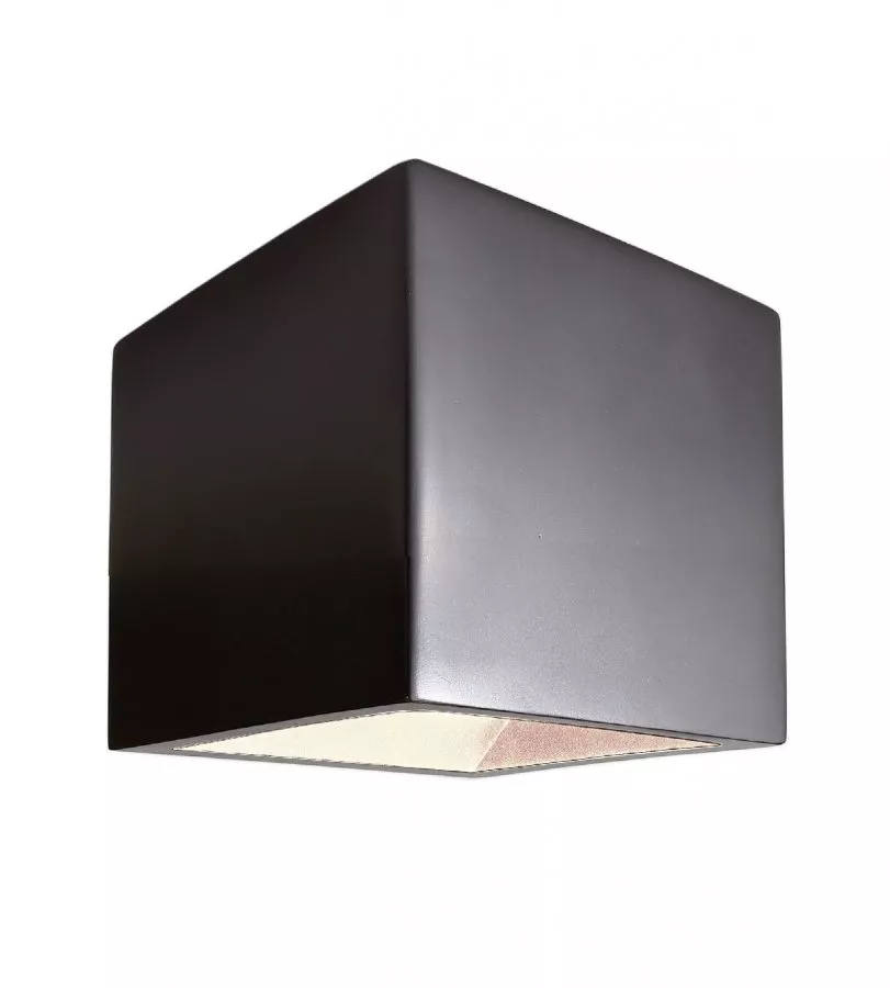 Wandaufbauleuchte Cube 1x max. 25 W G9 Schwarz