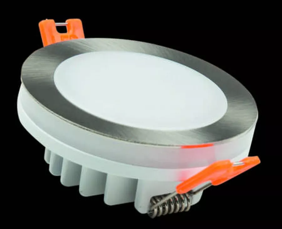 Heitronic LED Einbaustrahler 6W 450lm nickel-matt 3000 Kelvin