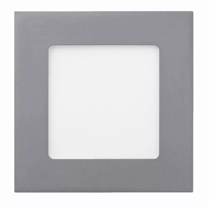 Heitronic LED Panel Toulouse 184x184mm 11W 430lm eckig silber IP44 dimmbar 3000K