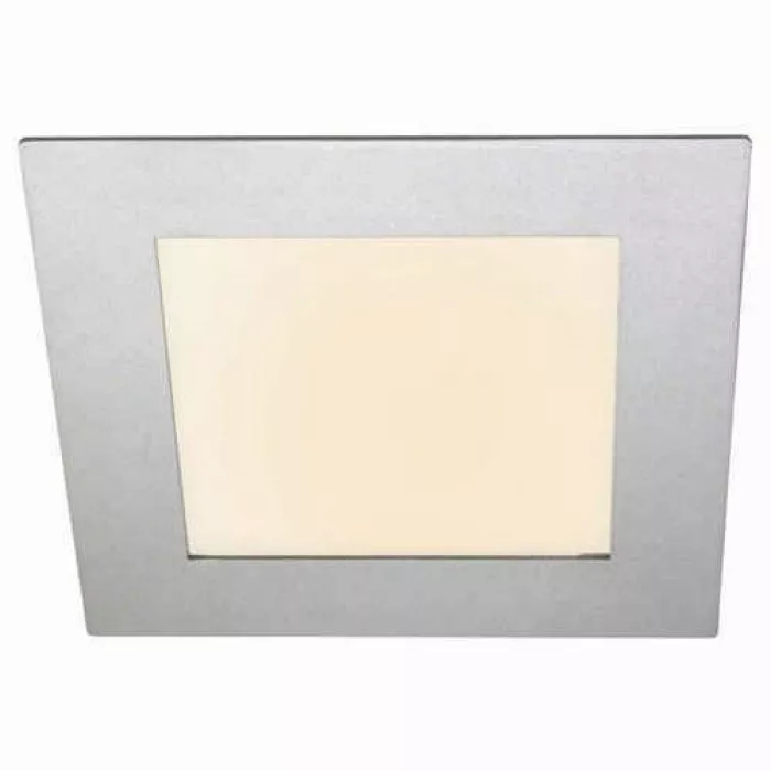 Heitronic LED Panel Toulouse 200x200mm 11W 430lm eckig silber IP44 dimmbar 3000K