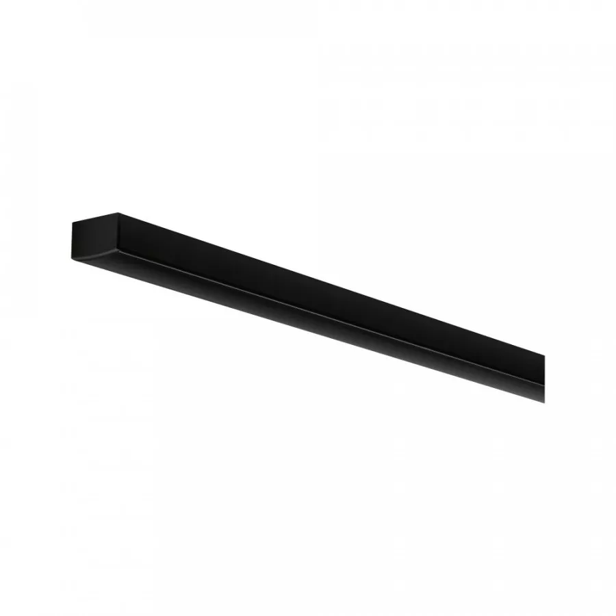 Paulmann 70523 LED Strip Profil Square 2m Schwarz mit schwarzem Diffusor eloxiert