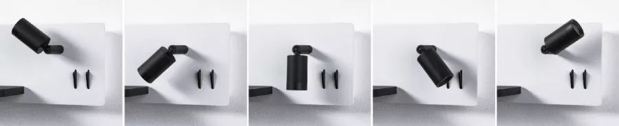 Paulmann 71103 LED Wandleuchte Serra USB C 2700K 650lm / 200lm 230V 5,5 / 1x2,6W dimmbar Weiß matt/Schwarz matt