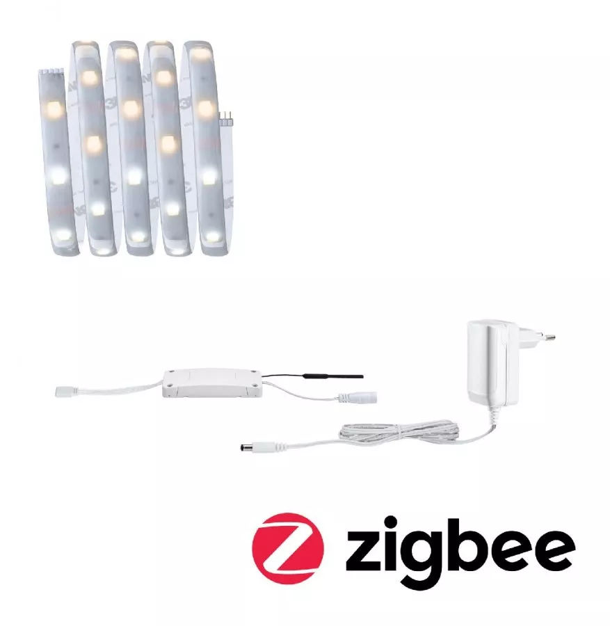 Paulmann 78868 MaxLED 250 LED Strip Smart Home Zigbee Tunable White beschichtet Basisset 1,5m IP44 6W 405lm 30LEDs/m 24VA