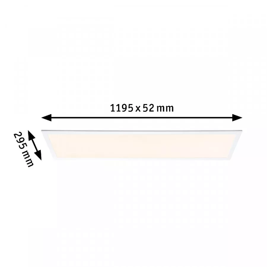 Paulmann 79810 LED Panel Amaris SmartHome Zigbee 1200x300mm 35 W Weiß matt RGBW Farbwechsel