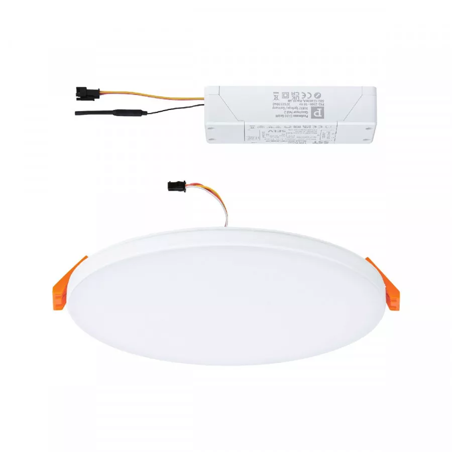 Paulmann 79956 VariFit LED Einbaupanel Smart Home Zigbee Veluna Edge IP44 rund 160mm 1000lm Tunable White Weiß dimmbar