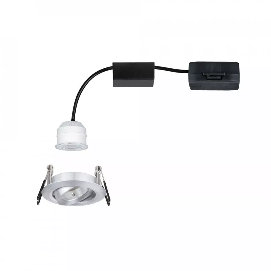 Paulmann 92974 LED Einbauleuchte Nova mini Plus EasyDim schwenkbar 1x4,2W 2700K Alu 230V