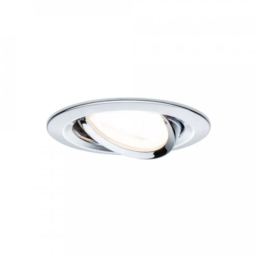 Paulmann 93470 LED Einbauleuchte 3-Step-Dim Nova Basisset schwenkbar rund 84mm 50° GU10 3x6,5W 3x460lm 230V dimmbar 2700K Chrom