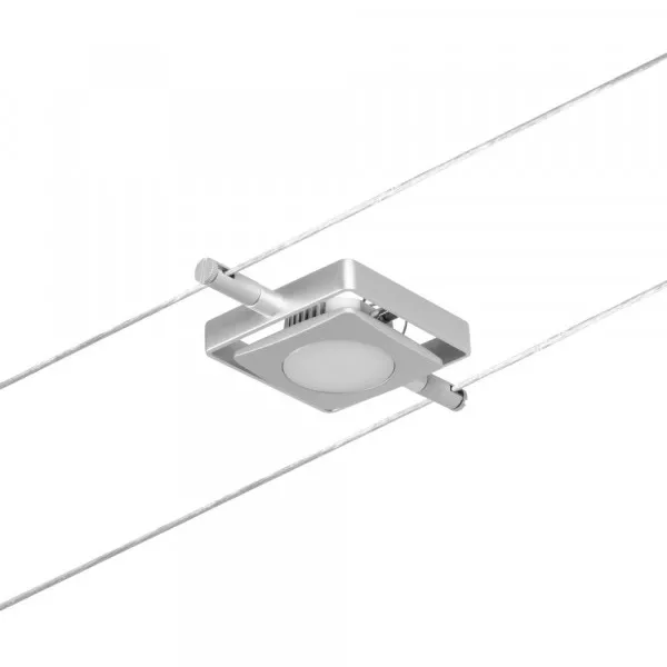 Paulmann 94420 CorDuo LED Seilsystem MacLED Basisset 5x250lm 5x4,5W 3000K 230/12V Chrom matt/Chrom