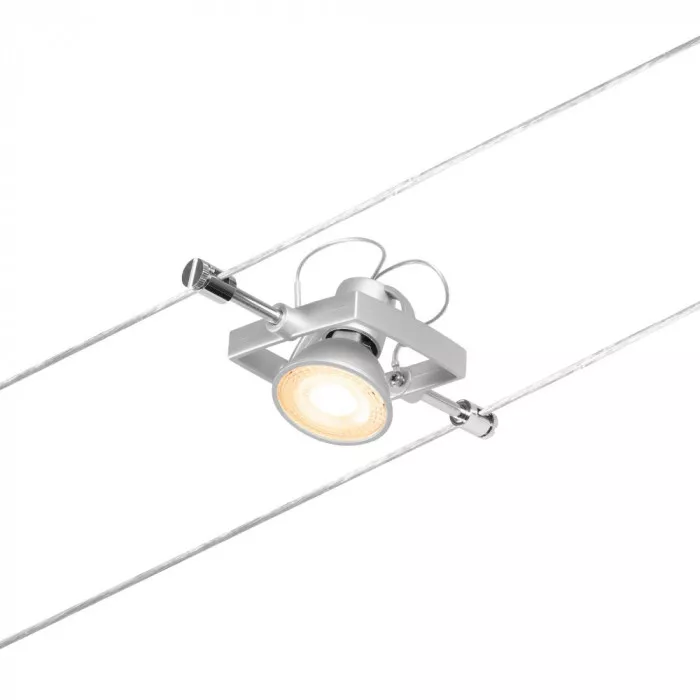 Paulmann 94430 CorDuo Seilsystem Mac II Basisset GU5,3 max. 5x10W 230/12V Chrom matt