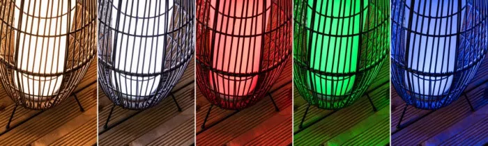 Paulmann 94754 Plug & Shine LED Lichtobjekt Smart Home Zigbee Basket IP44 RGBW 3,2W Schwarz