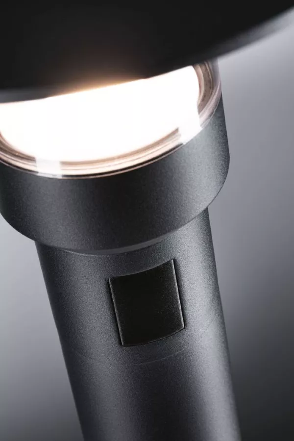 Paulmann 94835 LED Pollerleuchte Sienna Bewegungsmelder mit Hochfrequenz-Sensor seewasserresistent IP44 780mm 3000K 9W 400lm
