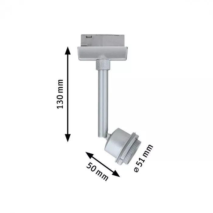 Paulmann 95182 URail, LED-Spot, 1x3,5W, DecoSystems 230V, Chrom matt