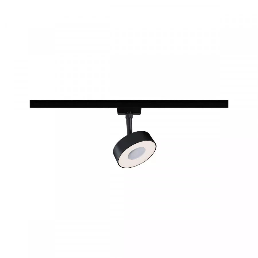 Paulmann 96545 URail LED Schienenspot Circle 210lm 5W White Switch 230V Schwarz matt