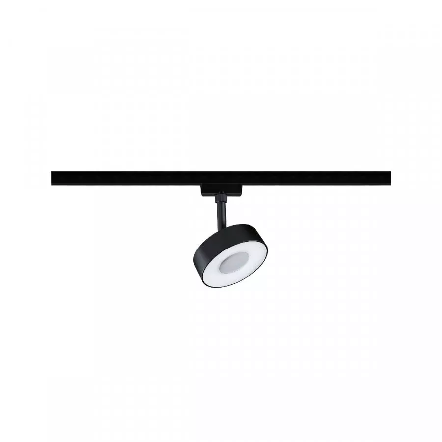 Paulmann 96545 URail LED Schienenspot Circle 210lm 5W White Switch 230V Schwarz matt