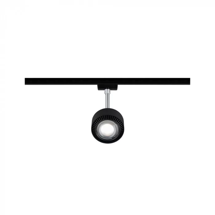 Paulmann 96927 URail LED-Spot Aldan 8W Schwarz matt/Chrom 2700K Metall/Kunststoff dimmbar