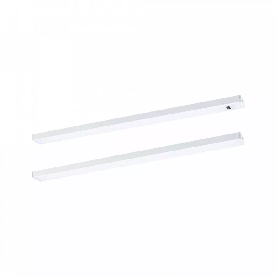 Paulmann 98611 LED Unterschrankleuchte Inline 2er-Set 2x4W 350x26mm 2x350lm Tunable White 24V Weiß matt